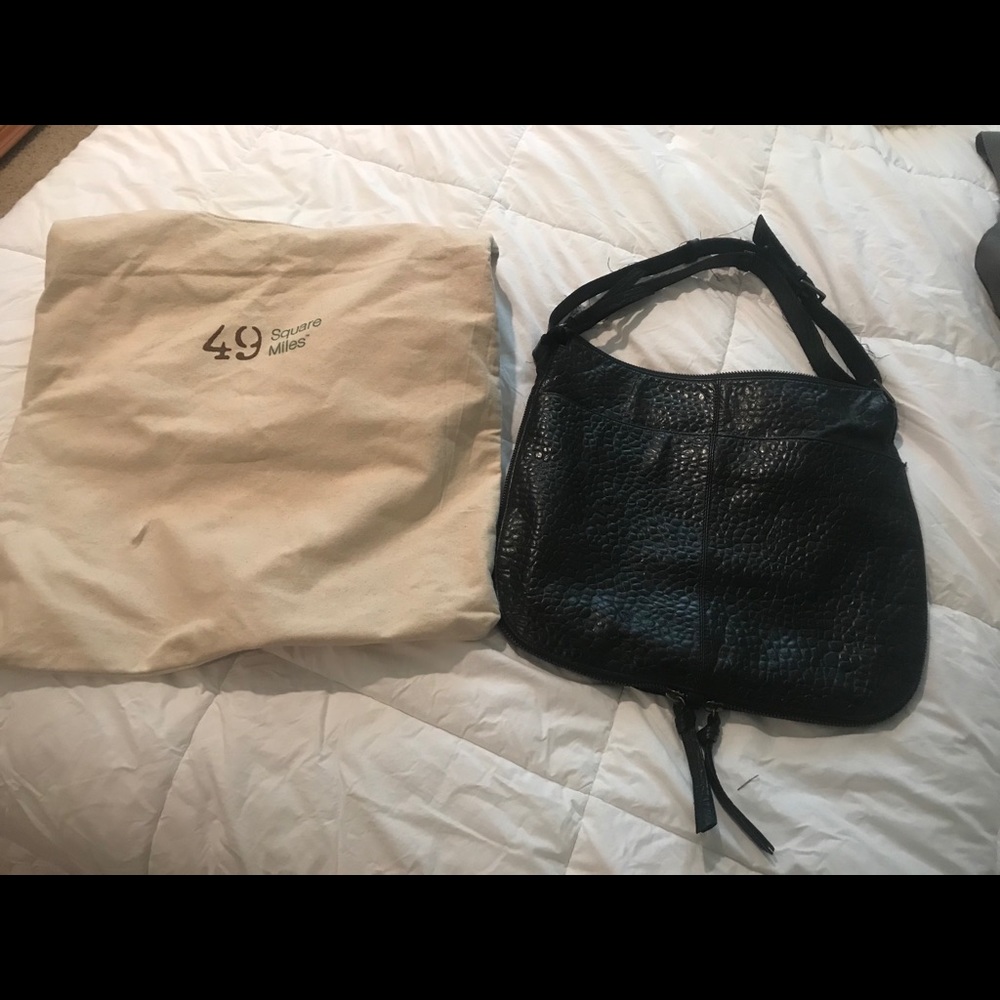 All leather black hobo by 49 Square Miles